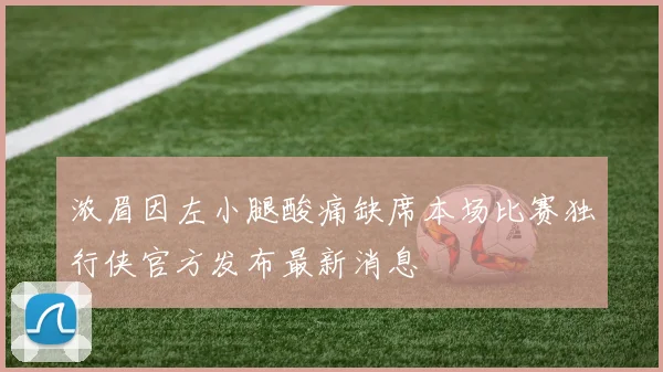 浓眉因左小腿酸痛缺席本场比赛独行侠官方发布最新消息