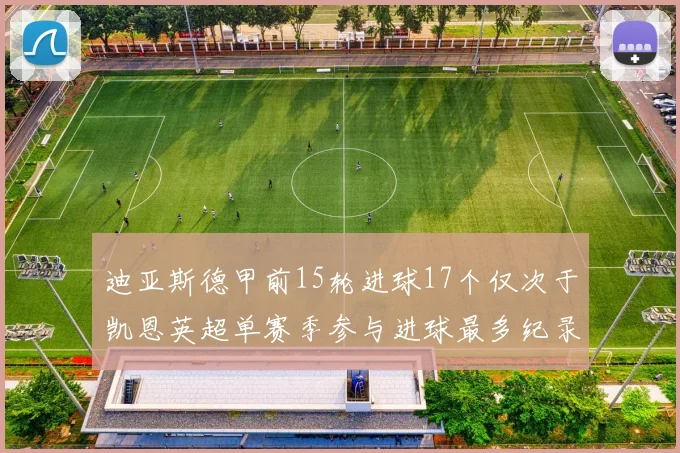 迪亚斯德甲前15轮进球17个仅次于凯恩英超单赛季参与进球最多纪录为18个