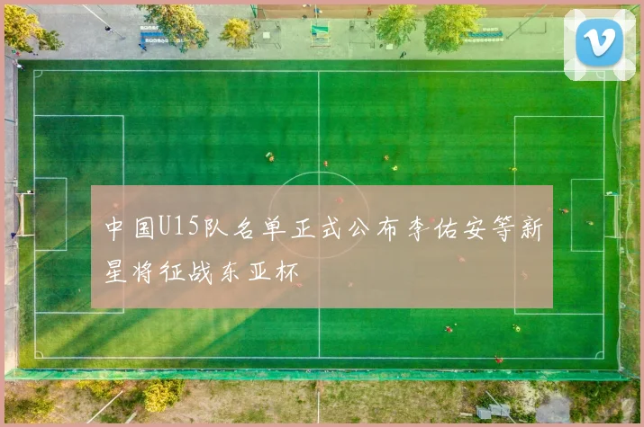 中国U15队名单正式公布李佑安等新星将征战东亚杯